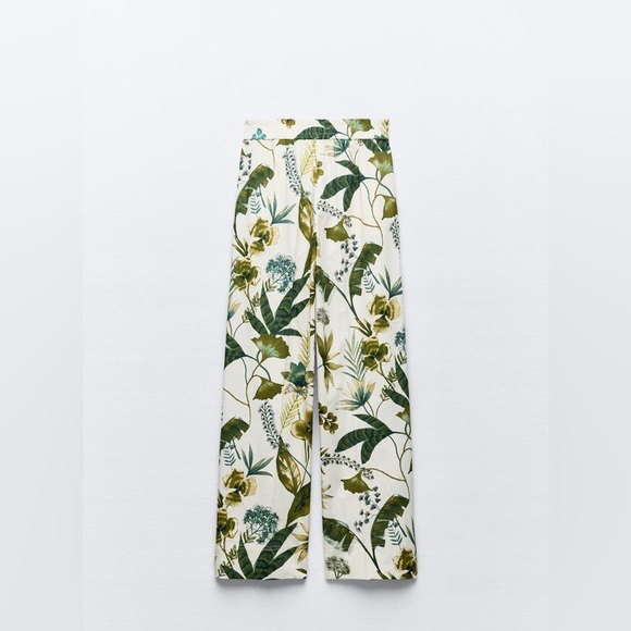 Zara Floral Print Pants - Picture 4 of 8